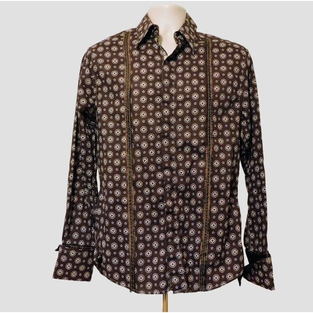 Jimi Hendrix Experience Shirt S Rock N Roll Religion Purple Label Brown Cuff